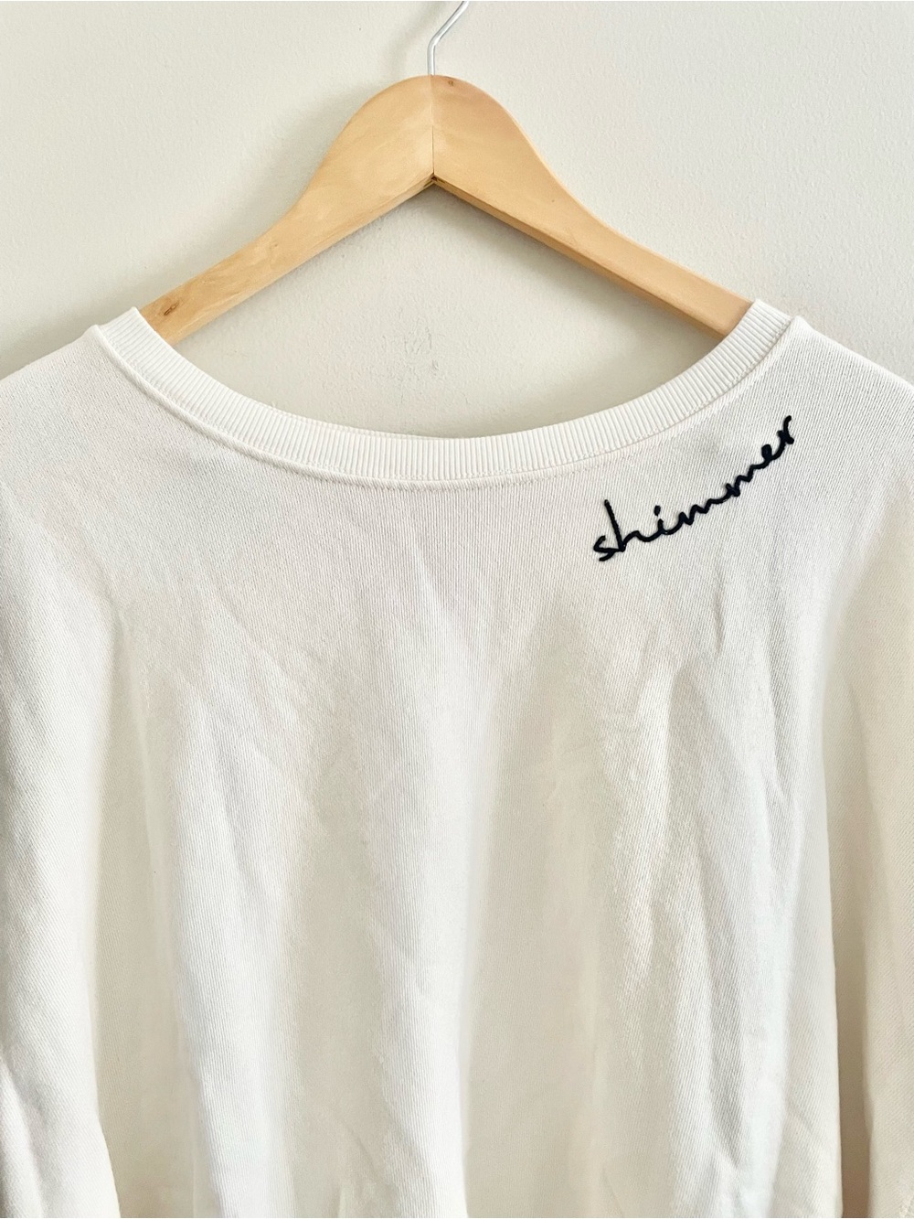 Anthropologie Pilcro Embroidered Crewneck Sweatshirt Oversized Sz X-Large- EUC - Picture 7 of 15